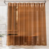 Picture of AmazerBath Premium EVA Shower Curtain Amber, Luxury Shower Curtain Clear Brown Jelly-Like Soft, Waterproof Clear Brown Shower Curtain with 3 Weighted Stones and 12 Grommets, Recyclable Packaging