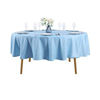 Picture of 60 inch Round Tablecloth Washable Polyester Table Cloth Decorative Table Cover for Wedding Party Dining Banquet（60 inch,Blue Mist）