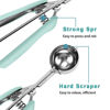 Picture of HOMURE H Cookie Scoop 1.5 Tablespoon, Size #50 Cookie Dough Scoop, Cookie Scoop for Baking, Mint, Spring-Loaded Scoop, Comfortable Grip