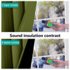Picture of NICETOWN 100% Blackout Curtain Panels, Thermal Insulated Black Liner Curtains for Nursery Room, Noise Reducing and Cold Blocking Drapes for Windows (2 PCs, Olive Green, 52-inch Wide by 63-inch Long)