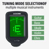 Picture of Aodsk Clip-on Guitar Tuner for String Instrument,Digital Electronic Tuner,Large Clear LCD Display,Rotatable,Suitable for Acoustic Guitar,Ukulele,Bass,Violin and Chromatic,with 10 Guitar Picks
