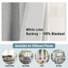 Picture of H.VERSAILTEX 100% Blackout Curtains for Bedroom Thermal Insulated Linen Textured Curtains Heat and Full Light Blocking Drapes Living Room Curtains 2 Panel Sets, Glacier Gray, 52x96 Inch