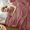 Picture of Bedsure Queen Blanket for Bed - Super Soft Cozy Blankets for Women, Cute Large Fall Blanket for Girls, Pink, 90x90 Inches
