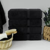 Picture of Chakir Turkish Linens | Hotel & Spa Quality 100% Cotton Premium Turkish Towels | Soft & Absorbent (4-Piece Bath Towels, Black)