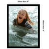 Picture of Americanflat 8x11 Picture Frame with Shatter-Resistant Glass - Streamline Collection - Thin Border Picture Frame for Tabletop and Wall Display - Hanging Hardware and Easel Stand Included - Black