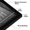 Picture of Americanflat 8x11 Picture Frame with Shatter-Resistant Glass - Streamline Collection - Thin Border Picture Frame for Tabletop and Wall Display - Hanging Hardware and Easel Stand Included - Black