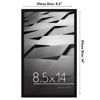 Picture of Americanflat 8.5x14 Picture Frame with Shatter-Resistant Glass - Streamline Collection - Thin Border Picture Frame for Wall Display - Hanging Hardware Included - Black