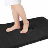 Picture of Yimobra Memory Foam Bath Mat Large Size,70 x 24 Inches, Soft and Comfortable, Super Water Absorption, Non-Slip, Thick, Machine Wash, Easier to Dry for Bathroom Floor Rug, Black