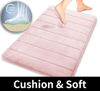 Picture of Yimobra Memory Foam Bath Mat Large Size,24 x 17 Inches, Soft and Comfortable, Super Water Absorption, Non-Slip, Thick, Machine Wash, Easier to Dry for Bathroom Floor Rug,Soft Pink