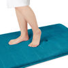 Picture of Yimobra Memory Foam Bath Mat Large Size 36 x 24 Inches, Soft and Comfortable, Super Water Absorption, Non-Slip, Thick, Machine Wash, Easier to Dry for Bathroom Floor Rug, Peacock Blue