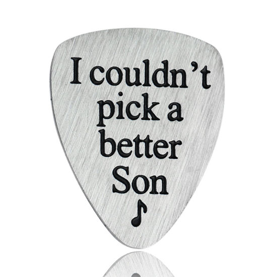 Picture of I Couldn’t Pick A Better Son Guitar Pick Jewelry Gift for Son From Mom Dad Musician Gifts