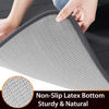 Picture of Yimobra Memory Foam Bath Mat Large Size, 31.5 x 19.8 Inches,Soft and Comfortable, Super Water Absorption, Non-Slip, Thick, Machine Wash, Easier to Dry for Bathroom Floor Rug, Dark Gray