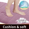 Picture of Yimobra Memory Foam Bath Mat Rug, 24 x 17 Inches, Comfortable, Soft, Super Water Absorption, Machine Wash, Non-Slip, Thick, Easier to Dry for Bathroom Floor Rugs, Mauve