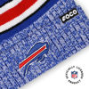 Picture of FOCO Buffalo Bills NFL Logo Heather Stripe Pom Beanie Hat, Team Color