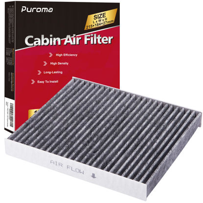 Picture of Puroma 1 Pack Cabin Air Filter with Activated Carbon, Replacement for CP157, CF12157, Select Lexus, Mazda, Subaru and Toyota Avalon, Camry, Corolla, Highlander, Prius, RAV4, Sienna, Venza