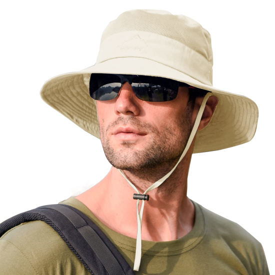 Picture of Sun Hats for Men Women Fishing Hat UPF 50+ Breathable Wide Brim Summer UV Protection Hat