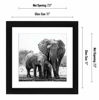 Picture of Americanflat 11x11 Picture Frame with Shatter-Resistant Glass - Use as 8x8 Frame with Mat or 11x11 Frame Without Mat - Signature Collection - Photo Frame for Wall Display - Black
