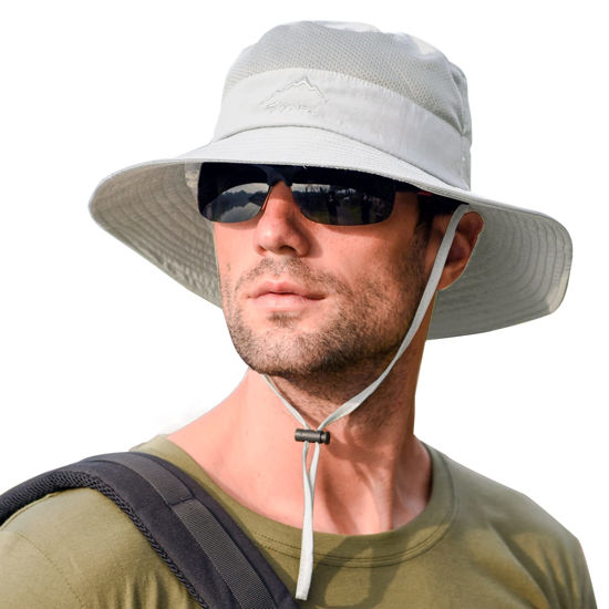 Picture of Sun Hats for Men Women Fishing Hat UPF 50+ Breathable Wide Brim Summer UV Protection Hat