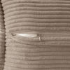 Picture of MIULEE Corduroy Pillow Covers with Splicing Set of 2 Super Soft Boho Striped Pillow Covers Broadside Decorative Textured Throw Pillows for Spring Couch Cushion Livingroom 18x18 inch, Light Brown