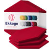 Picture of Ekkogo Acoustic Panels 12-Pack Soundproof Wall Panels 12''X10''X0.4'' Sound Panels High Density Sound Dampening Panels - [Candy Red Hexagon]