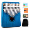 Picture of Kalimba Thumb Piano,YUNDIE Portable 21 Keys Mbira Finger Piano with Tune Hammer and Study Instruction,Musical Instruments Gift for Kid Adult Beginners Professional(Blue)
