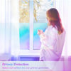 Picture of Coavas Window Privacy Film Frosted Glass Static Cling UV Sun Blocking Heat Control Window Tint Day and Night Insulation Home Bathroom Door Decorative Frosting Cover (17.5 x 78.7 Inch, Multi)