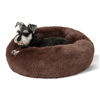 Picture of Bedsure Calming Dog Bed for Small Medium Dogs - Donut Washable Medium Pet Bed, 27 inches Anti-Slip Round Fluffy Plush Faux Fur Cat Bed, Coffee