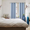 Picture of BGment Blackout Curtains for Living Room - Grommet Thermal Insulated Room Darkening Curtains for Bedroom, 2 Panels of 42 x 63 Inch, Spa Blue