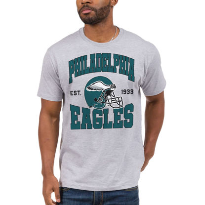 Picture of Junk Food Clothing x NFL - Philadelphia Eagles - Team Helmet - Unisex Adult Short Sleeve Fan T-Shirt for Men and Women - Size X-Large