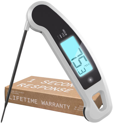 Picture of Lavatools Javelin® PRO Duo Ultra-Fast 1-Second Professional Digital Instant Read Meat Thermometer for Grill and Cooking, Auto-Rotating Backlit Display, IP65 Water Resistant, NSF Certified - Panda