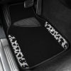 Picture of CAR PASS Bling Cow Car Mats Rhinestones Diamond Waterproof Floor Mat Crystal Sparkly Shining Glitter Carpet Anti-Slip PVC Heel Pad, Universal Fit Automotive SUV,Sedan,4pcs Girly Women, Cow Diamond