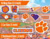 Picture of Clemson Stickers (14 Stickers) 2 Large 5" for Car Windows 10 Medium 2.5" for Water Bottles Laptops Phones and 2 Mini Keyboard Decals Clemson Tigers Gift for Men or Women Football Fans (Clemson Tigers)