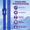 Picture of TECEUM Paracord Type III 550 Simple Blue - 50 ft - 4mm - Tactical Rope MIL-SPEC - Outdoor para Cord -Camping Hiking Fishing Gear and Equipment - EDC Parachute Cord - Strong Survival Rope 001b
