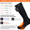 Picture of Upgraded Rechargeable Electric Heated Socks,7.4V 2207mAh Battery Powered Cold Weather Heat Socks for Men Women,Outdoor Riding Camping Hiking Motorcycle Skiing Warm Winter Socks