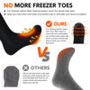 Picture of Upgraded Rechargeable Electric Heated Socks,7.4V 2207mAh Battery Powered Cold Weather Heat Socks for Men Women,Outdoor Riding Camping Hiking Motorcycle Skiing Warm Winter Socks