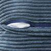 Picture of MIULEE Blue Corduroy Pillow Covers 20x20 inch with Splicing Set of 2 Super Soft Boho Striped Pillow Covers Broadside Decorative Spring Textured Throw Pillows for Couch Cushion Bed Livingroom