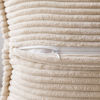 Picture of MIULEE Corduroy Pillow Covers with Splicing Set of 2 Super Soft Boho Striped Pillow Covers Broadside Decorative Spring Throw Pillows for Couch Cushion Livingroom 24x24 inch, Beige
