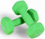 Picture of Fitvids Neoprene Dumbbell Hand Weights, Anti-Slip, Anti-roll, Hex Shape Colorful, 3-Pound, Pair
