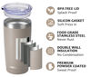 Picture of SUNWILL Travel Coffee Tumbler 20 oz, Insulated Mug with Lid, Stainless Steel Cup for Outdoor, Powder Coated Taupe