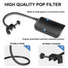 Picture of Aokeo Metal Pop Filter, 2023 New Metal Mesh Layer Microphone Windscreen for Hyperx QuadCast, Blue Yeti and Other Mics, Pop Shield with Flexible 360° Gooseneck Clip Stabilization Arm