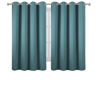 Picture of LEMOMO Blackout Curtains 52 x 45 inch/Sea Teal Curtains Set of 2 Panels/Thermal Insulated Room Darkening Bedroom Curtains