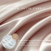 Picture of MR&HM Satin Bed Sheets, Queen Size Sheets Set, 4 Pcs Silky Bedding Set with 15 Inches Deep Pocket for Mattress (Queen, Champagne)