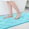 Picture of OLANLY Memory Foam Bath Mat Rug 40x32, Ultra Soft Non Slip and Absorbent Bathroom Rug, Machine Wash Dry, Comfortable, Thick Bath Rug Carpet for Bathroom Floor, Tub and Shower, Sky Blue