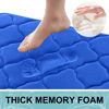 Picture of OLANLY Memory Foam Bath Mat Rug 44x24, Ultra Soft Non Slip and Absorbent Bathroom Rug, Machine Wash Dry, Comfortable, Thick Bath Rug Carpet for Bathroom Floor, Tub and Shower, Royal Blue