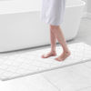 Picture of OLANLY Memory Foam Bath Mat Rug 59x20, Ultra Soft Non Slip and Absorbent Bathroom Rug, Machine Wash Dry, Comfortable, Thick Bath Rug Carpet for Bathroom Floor, Tub and Shower, White