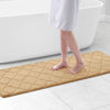 Picture of OLANLY Memory Foam Bath Mat Rug 59x20, Ultra Soft Non Slip and Absorbent Bathroom Rug, Machine Wash Dry, Comfortable, Thick Bath Rug Carpet for Bathroom Floor, Tub and Shower, Beige