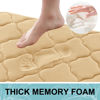 Picture of OLANLY Memory Foam Bath Mat Rug 59x20, Ultra Soft Non Slip and Absorbent Bathroom Rug, Machine Wash Dry, Comfortable, Thick Bath Rug Carpet for Bathroom Floor, Tub and Shower, Beige