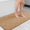 Picture of OLANLY Memory Foam Bath Mat Rug 44x24, Ultra Soft Non Slip and Absorbent Bathroom Rug, Machine Wash Dry, Comfortable, Thick Bath Rug Carpet for Bathroom Floor, Tub and Shower, Dark Beige