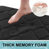 Picture of OLANLY Memory Foam Bath Mat Rug 59x24, Ultra Soft Non Slip and Absorbent Bathroom Rug, Machine Wash Dry, Comfortable, Thick Bath Rug Carpet for Bathroom Floor, Tub and Shower, Black