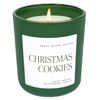 Picture of Sweet Water Decor Christmas Cookies Scented Candles - Christmas Stocking Stuffers Soy Candles Sugar Cookies Scent - Christmas Candles with 70 Hours Burn Time - 15Oz Green Matte Jar Wax Candles